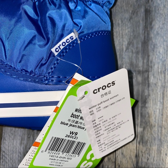 🌟☘️HP☘️🌟NWT CROCS Winter Puff Boots - Royal Blue - Women’s Sizes - Very Cute! - Picture 7 of 10